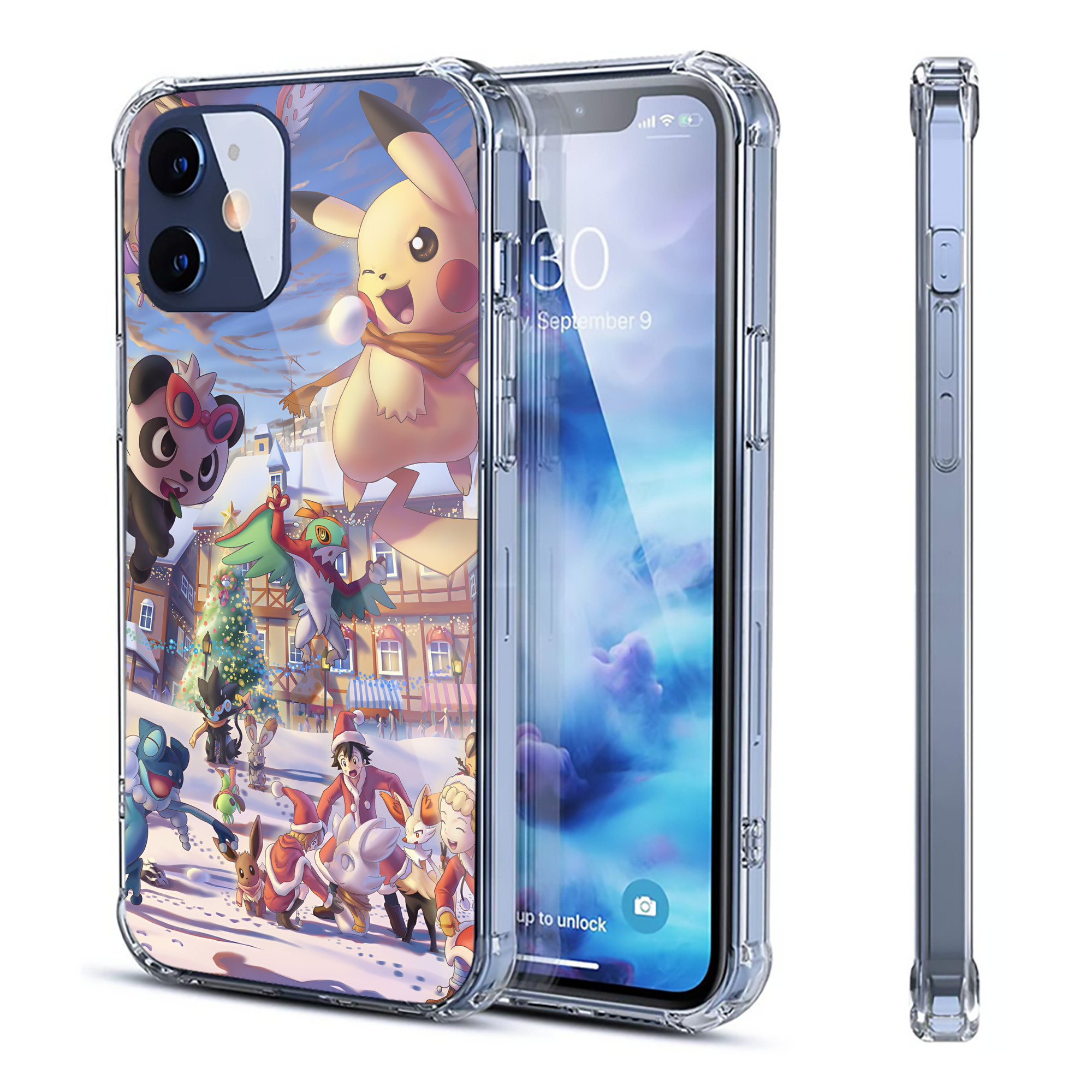 （画像用） ポケットモンスター Pokémon 【iPhone 12シリーズ対応】透明スマホケース（クリアソフトケース）